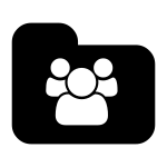 Gui Folder Users SVG Icon